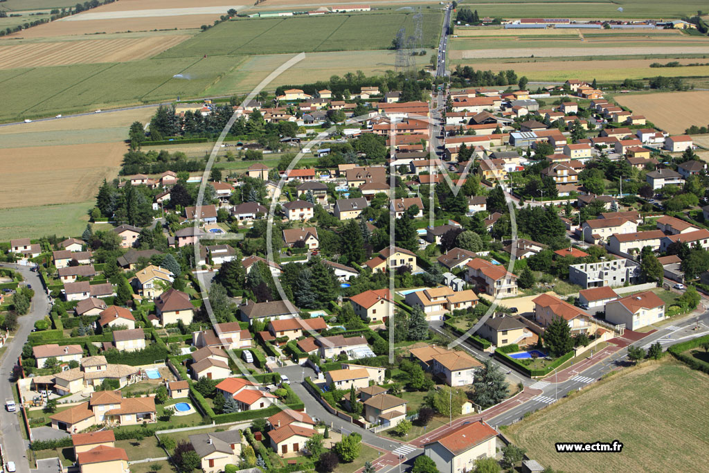 Photo arienne de Genas (La Plaine)