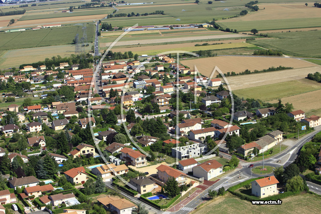 Photo arienne de Genas (La Plaine)