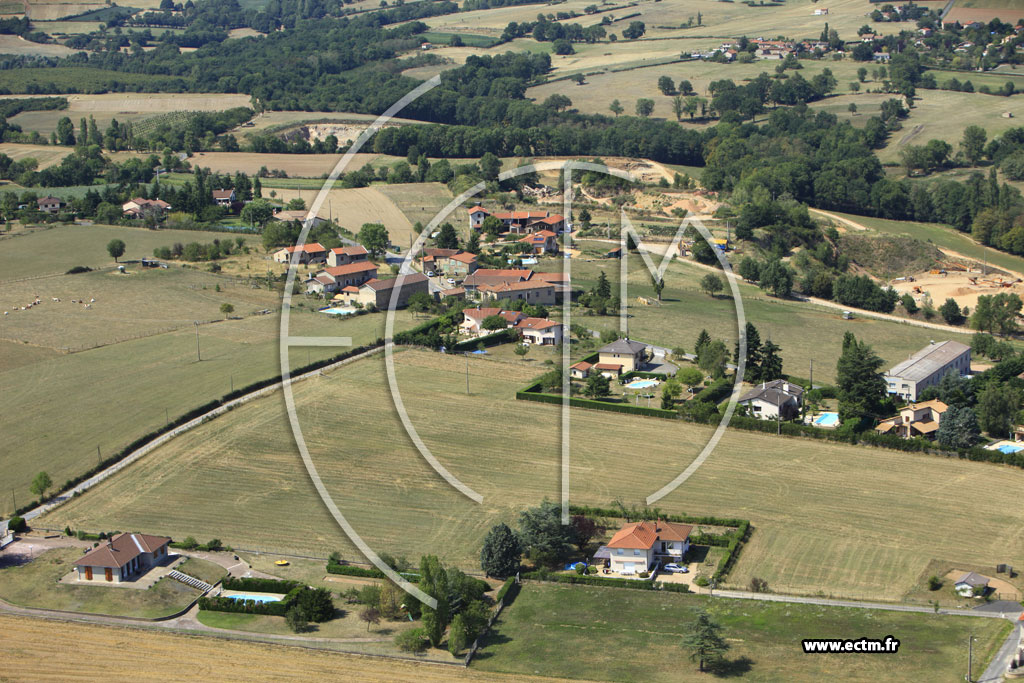 Photo arienne de Grzieu-la-Varenne