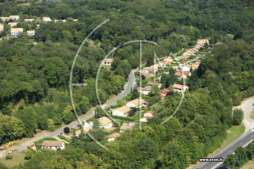 Photo arienne de Lissieu (Domaine de Bois Dieu)