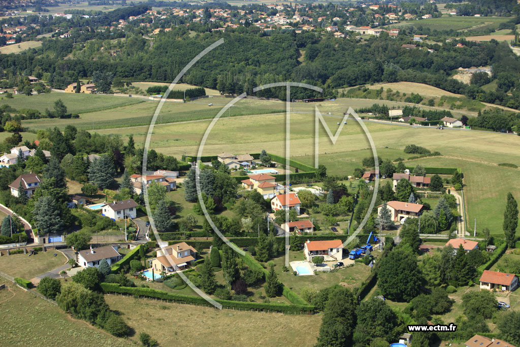 Photo arienne de Lissieu (Domaine de Bois Dieu)