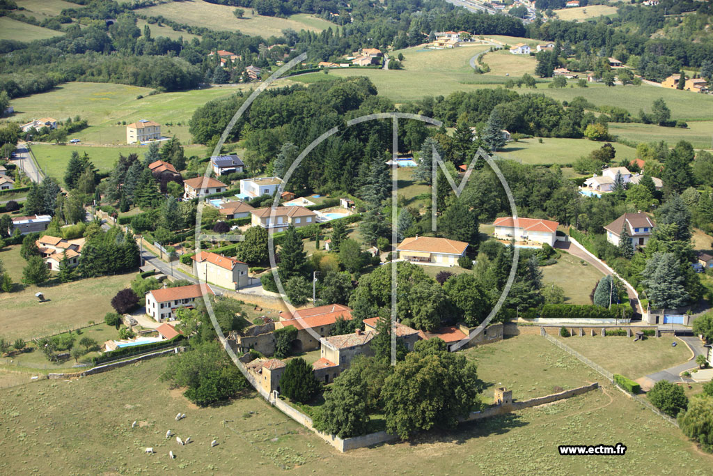 Photo arienne de Lissieu (Domaine de Bois Dieu)