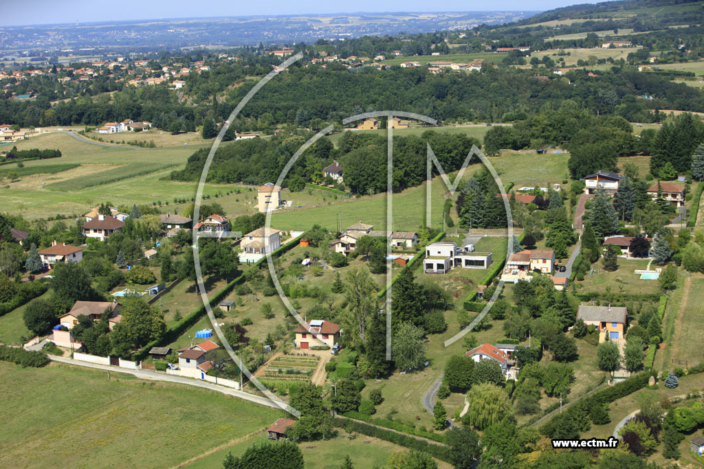 Photo arienne de Lissieu (Domaine de Bois Dieu)