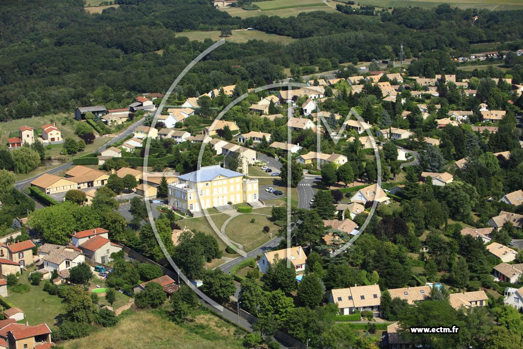 Photo arienne de Lissieu (Domaine de Bois Dieu)