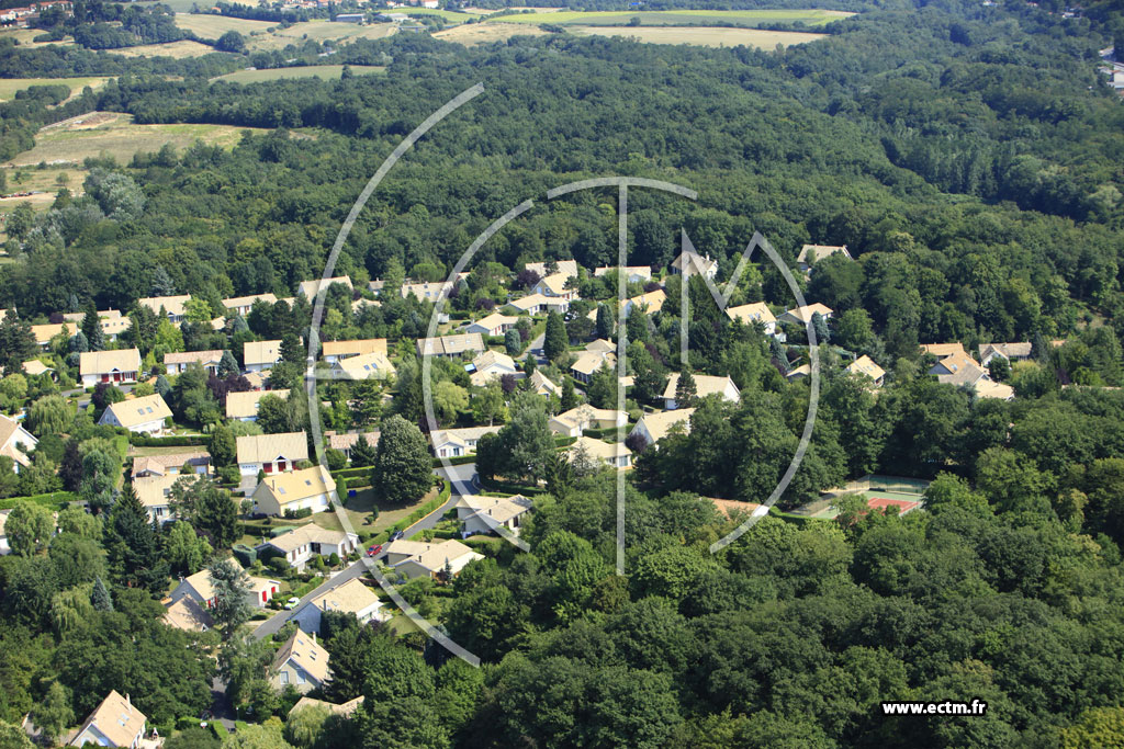 Photo arienne de Lissieu (Domaine de Bois Dieu)
