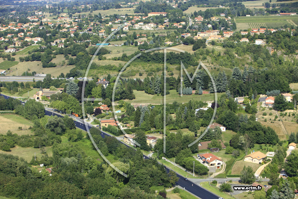 Photo arienne de Lissieu (Domaine de Bois Dieu)