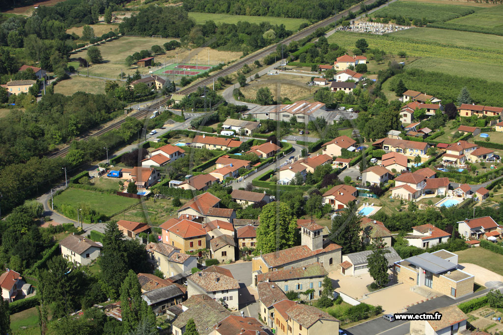 Photo arienne de Marcilly-d'Azergues