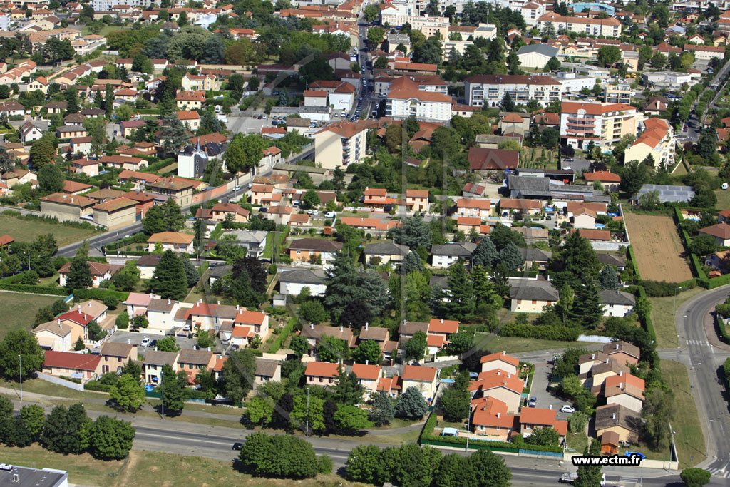 Photo arienne de Meyzieu (Boulevard Pierre Mends France)