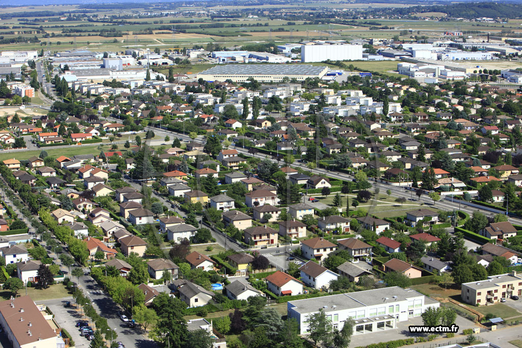 Photo arienne de Meyzieu (Chemin de Pommier)