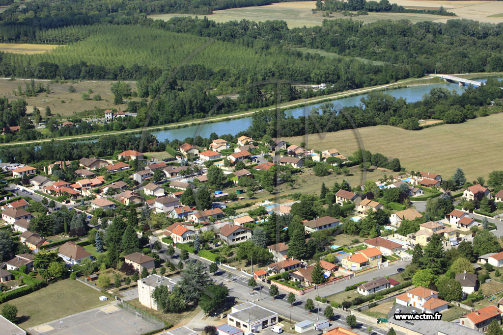 Photo arienne de Meyzieu (Chemin du Gravier Blanc)