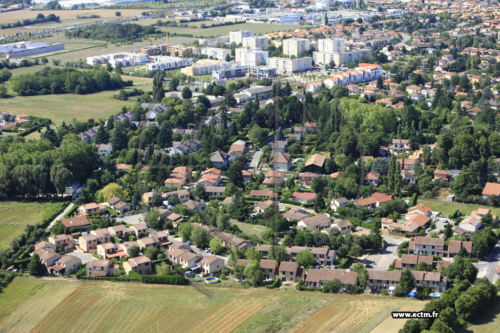 Photo arienne de Meyzieu (Chemin du Trillet)