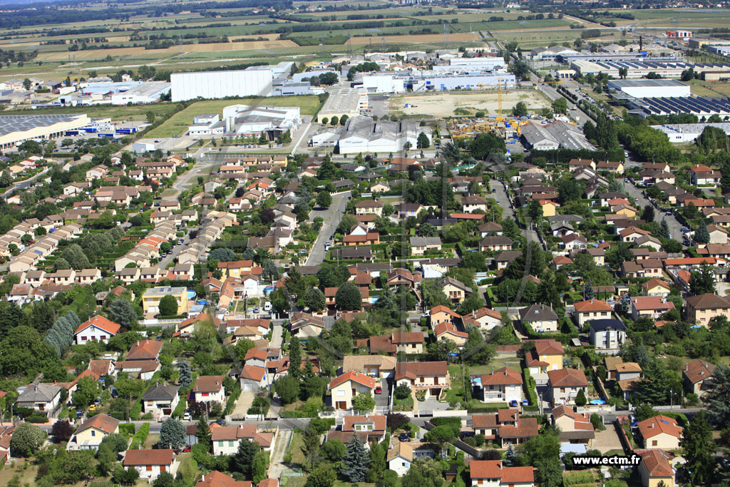Photo arienne de Meyzieu (Rue Boileau)