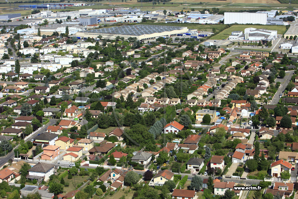Photo arienne de Meyzieu (Rue Boileau)