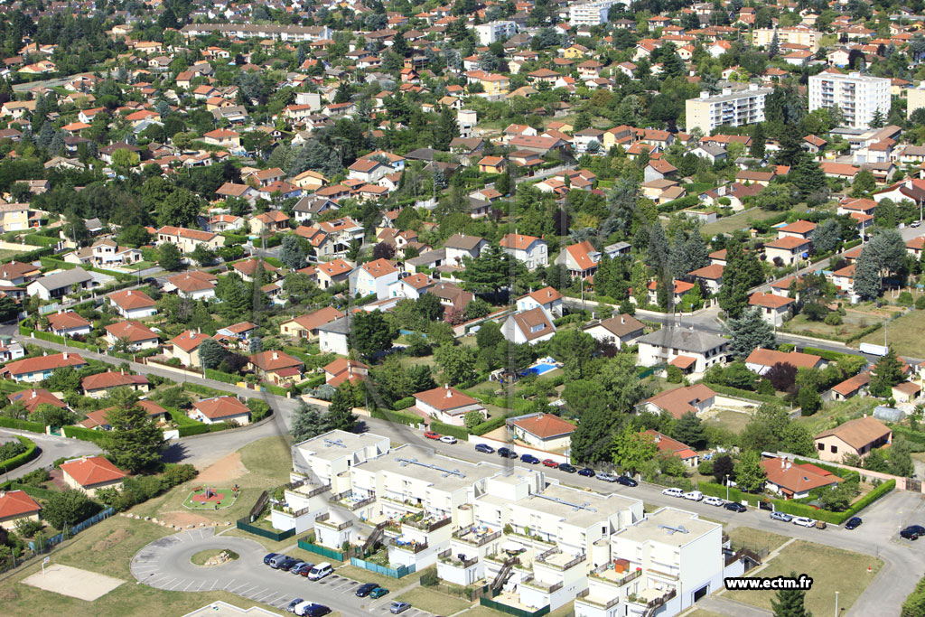 Photo arienne de Meyzieu (Rue des Mimosas)