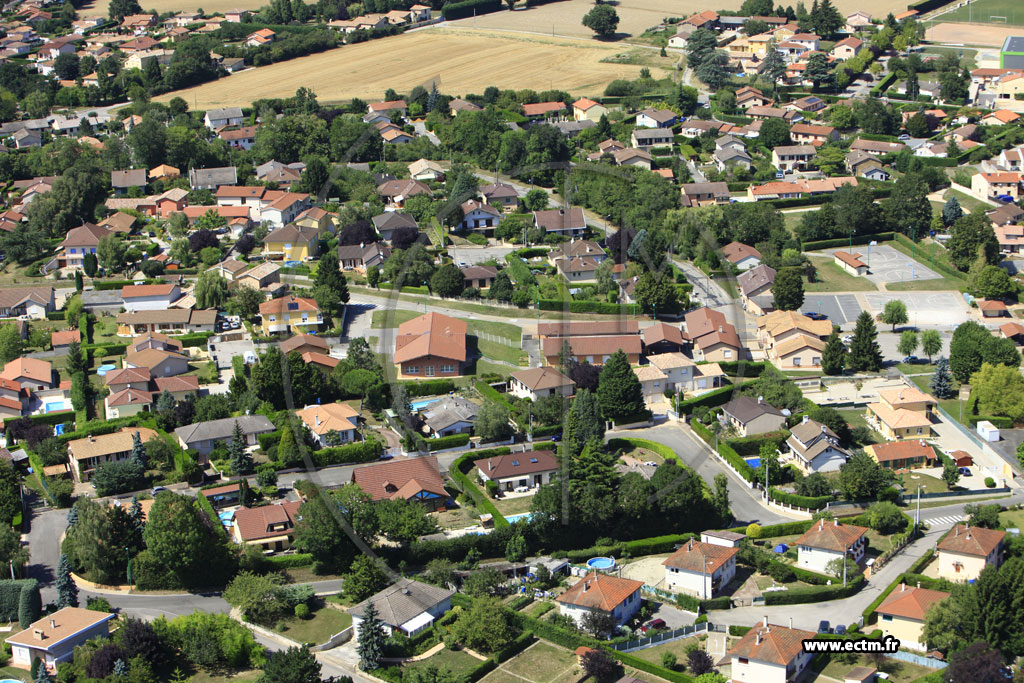 Photo arienne de Mionnay