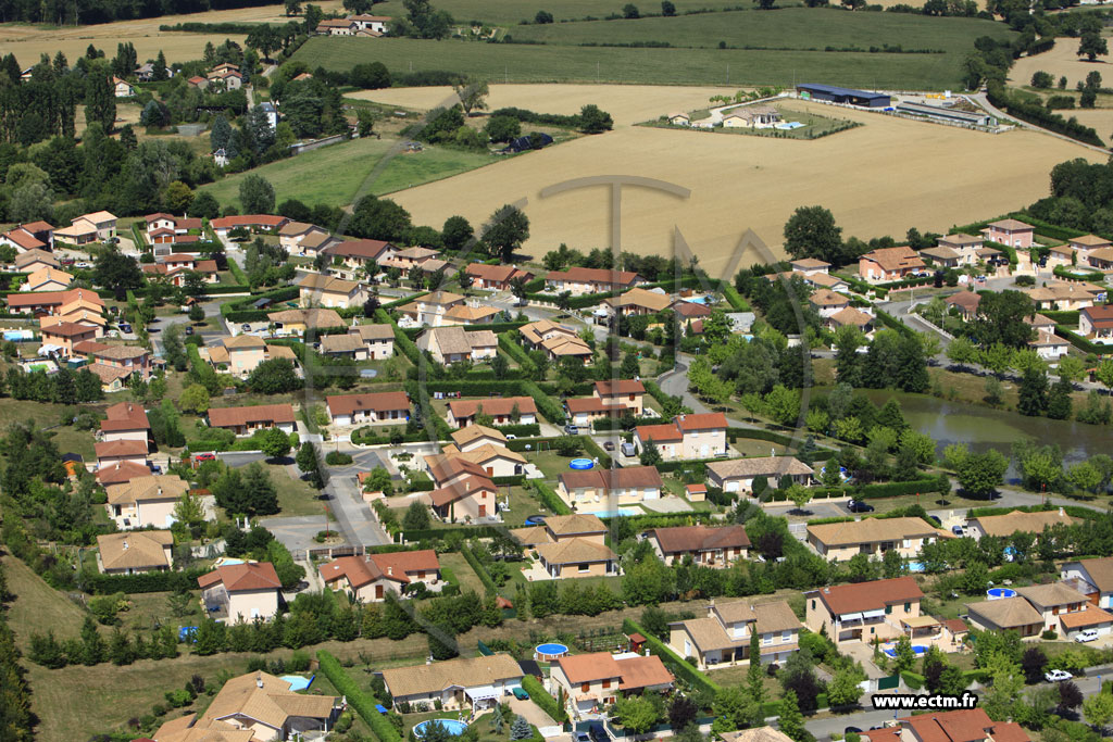 Photo arienne de Mionnay