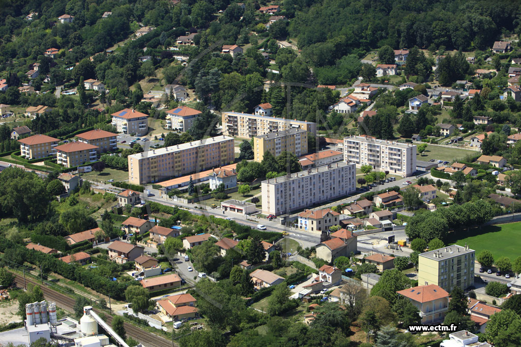 Photo arienne de Miribel