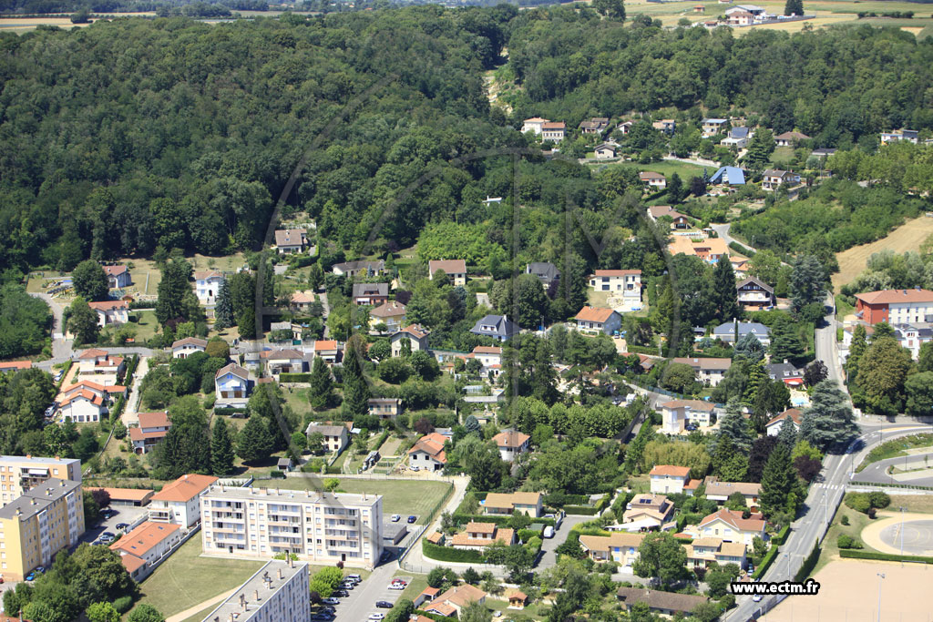 Photo arienne de Miribel