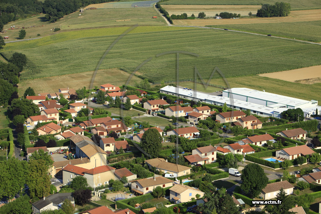 Photo arienne de Miribel (Les Echets)