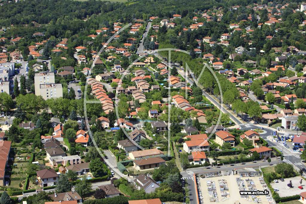 Photo arienne de Rillieux-la-Pape