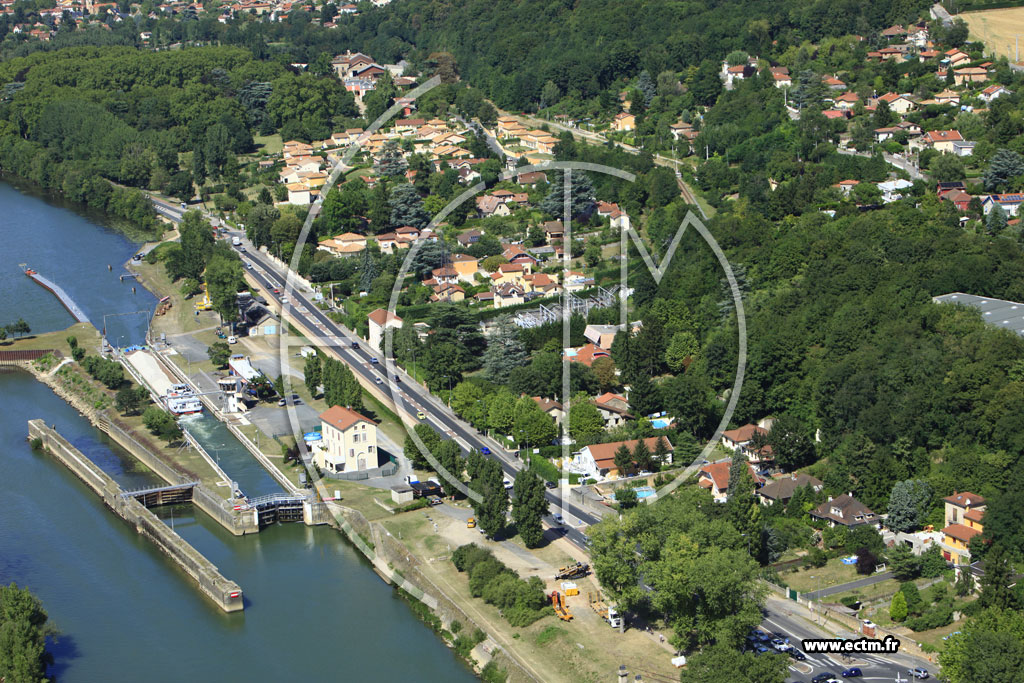 Photo arienne de Rochetaille-sur-Sane