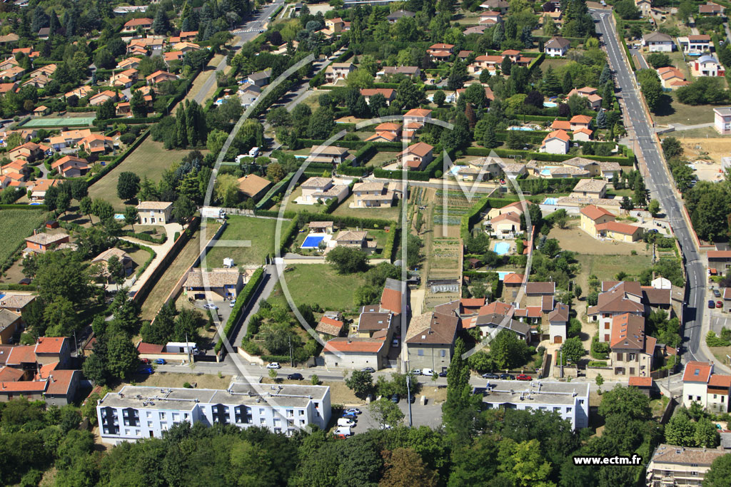 Photo arienne de Saint-Cyr-au-Mont-d'Or