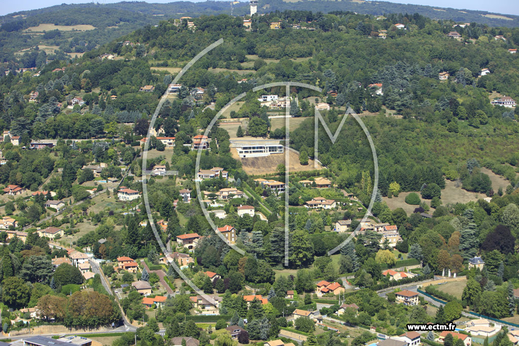Photo arienne de Saint-Cyr-au-Mont-d'Or
