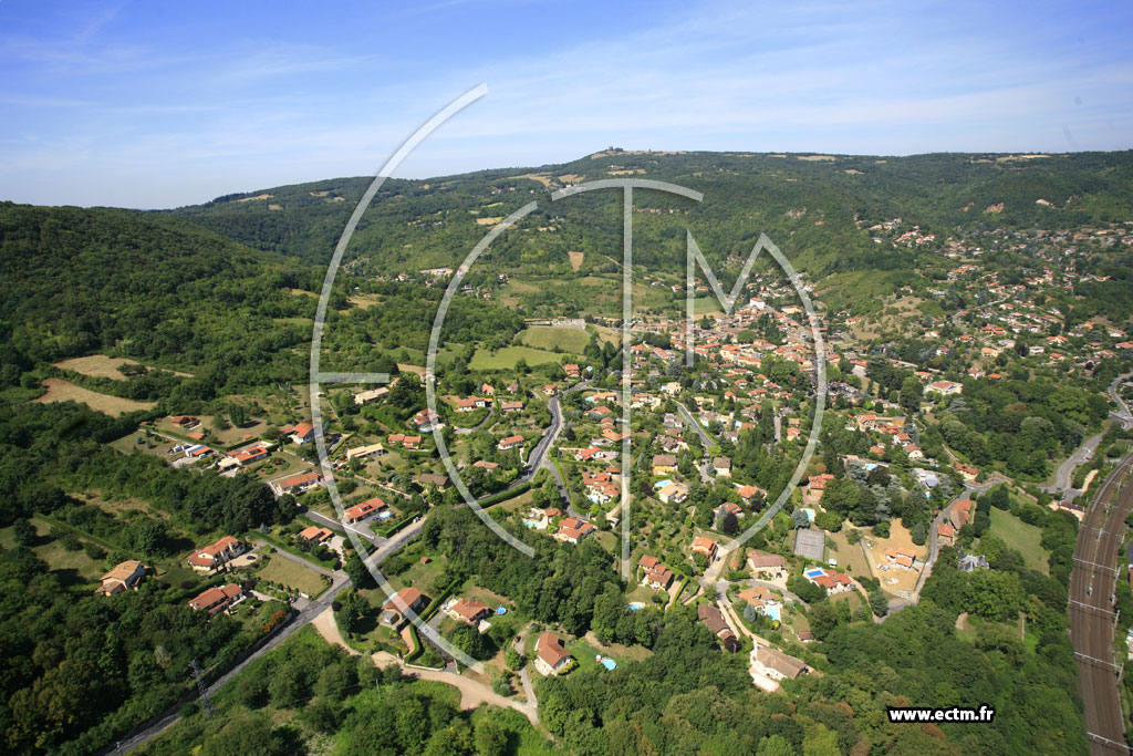 Photo arienne de Saint-Romain-au-Mont-d'Or