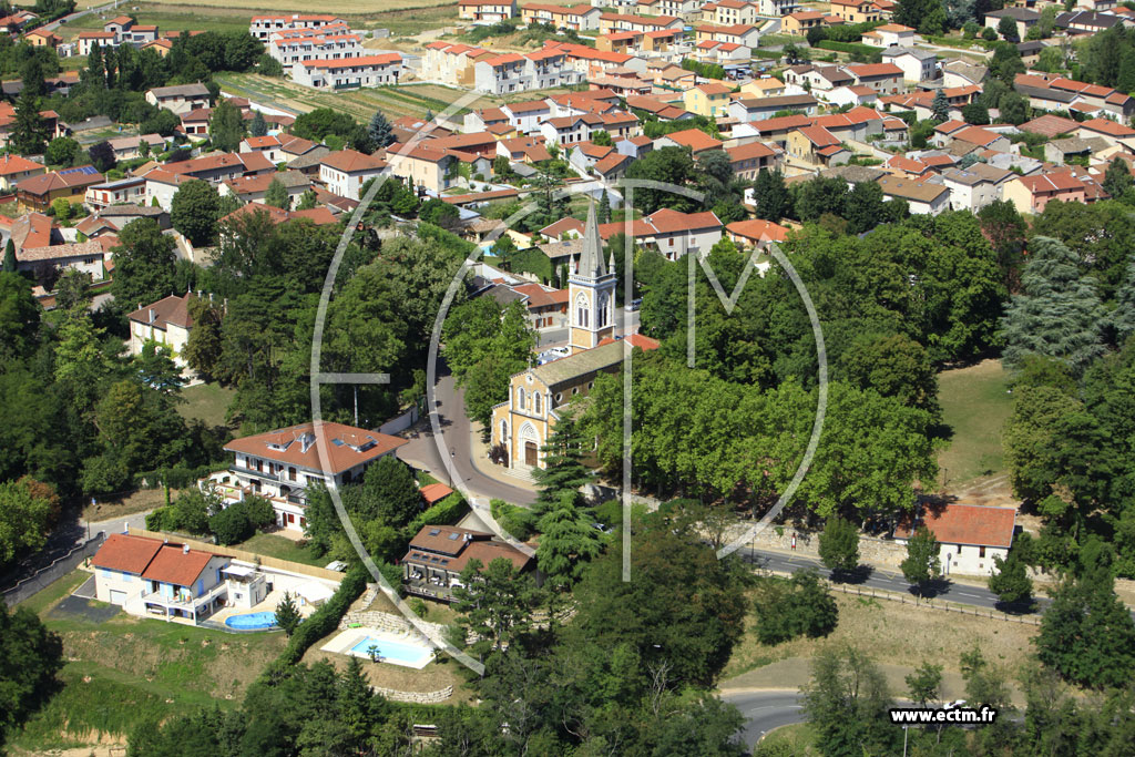 Photo arienne de Sathonay-Village