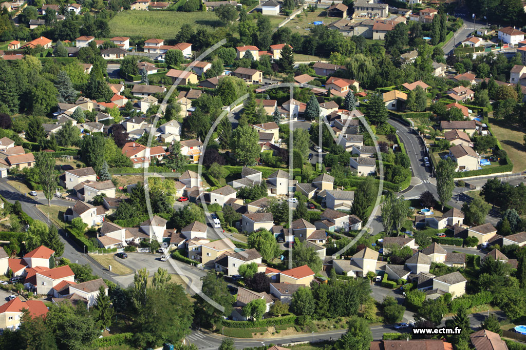 Photo arienne de Jassans-Riottier (Avenue d'Ottignies-Louvain-la-Neuve)