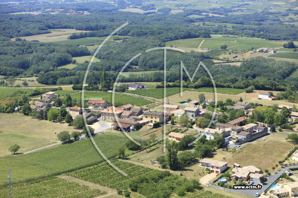 Photo arienne de Pommiers
