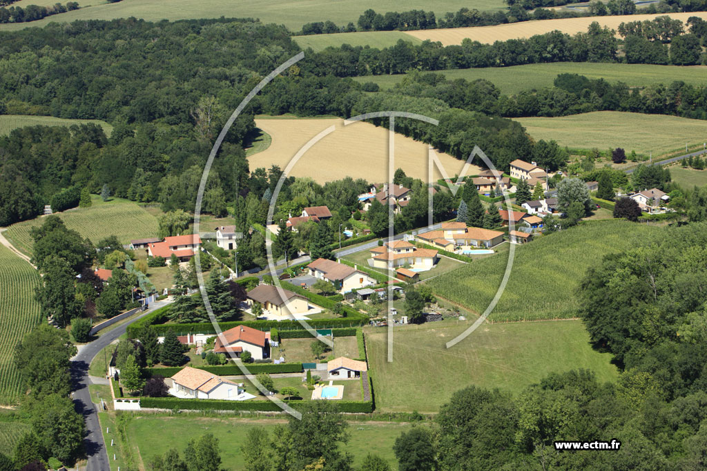 Photo arienne de Ranc (Les Communaux)