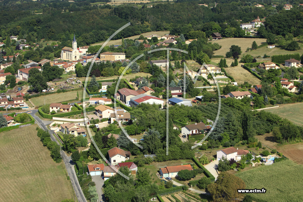 Photo arienne de Saint-Didier-de-Formans