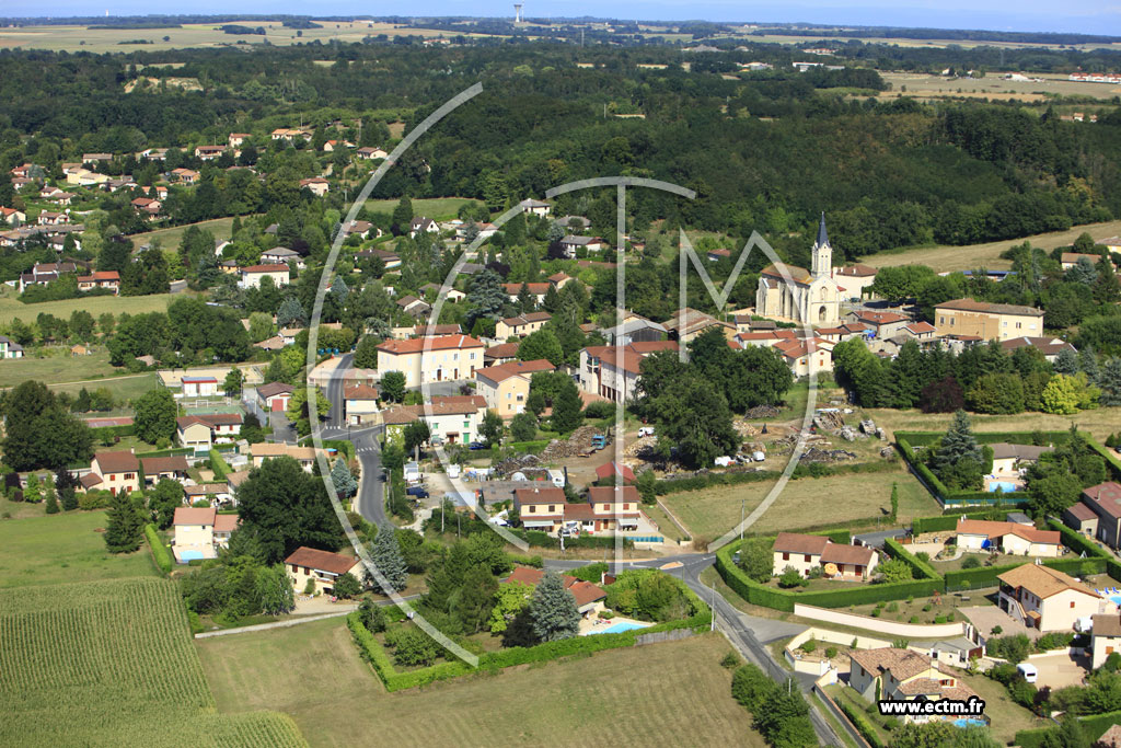 Photo arienne de Saint-Didier-de-Formans