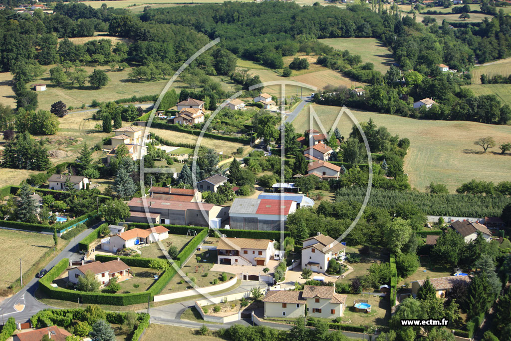 Photo arienne de Saint-Didier-de-Formans