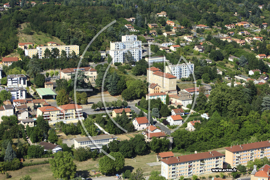 Photo arienne de Trvoux (Boulevard Poyat)