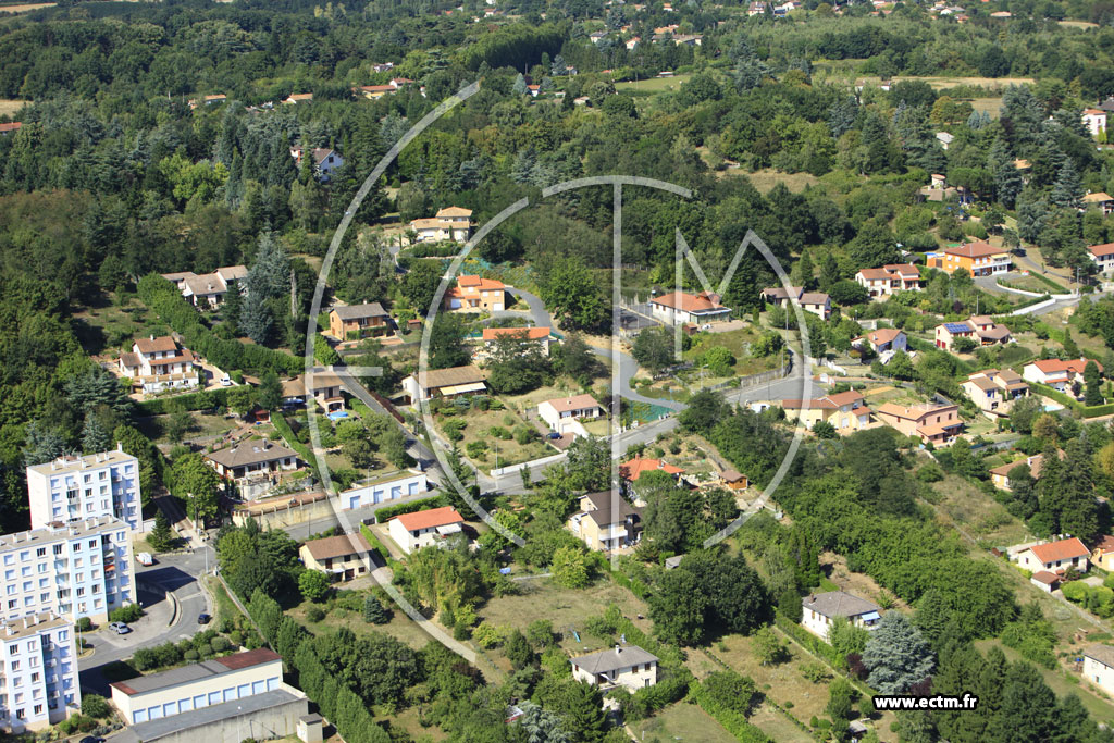 Photo arienne de Trvoux (Chemin de la Villarde)