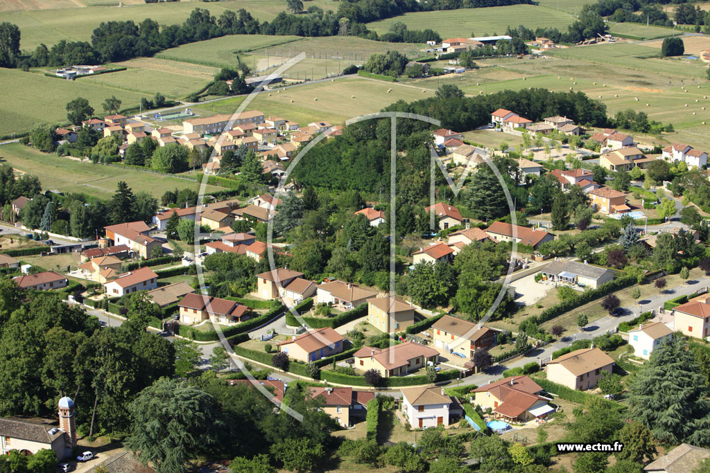 Photo arienne de Trvoux (Chemin du Vallon des Planches)