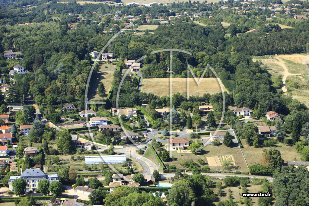 Photo arienne de Trvoux (Route de Reyrieux)
