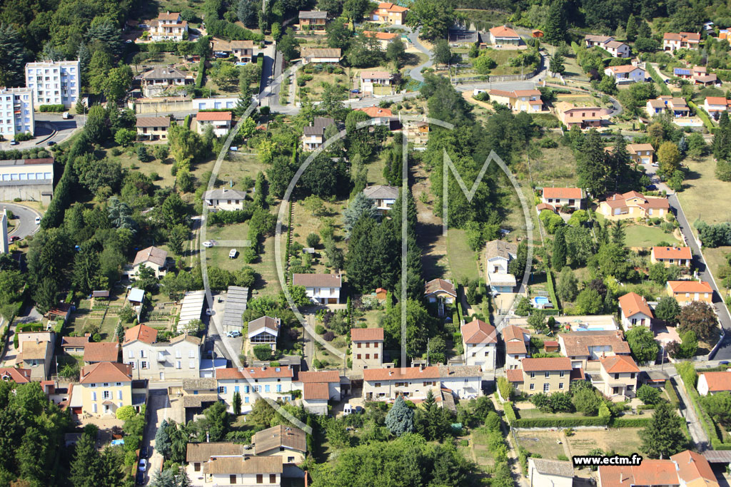 Photo arienne de Trvoux (Route de Reyrieux)