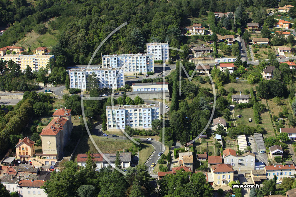 Photo arienne de Trvoux (Route de Reyrieux)