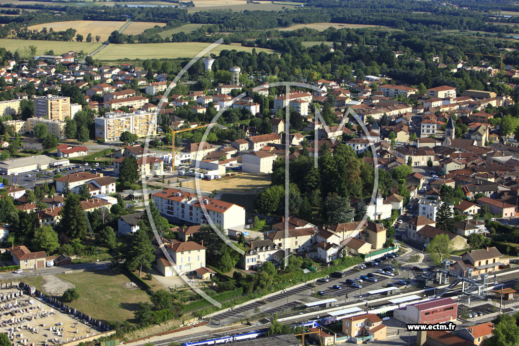 Photo arienne de Villars-les-Dombes