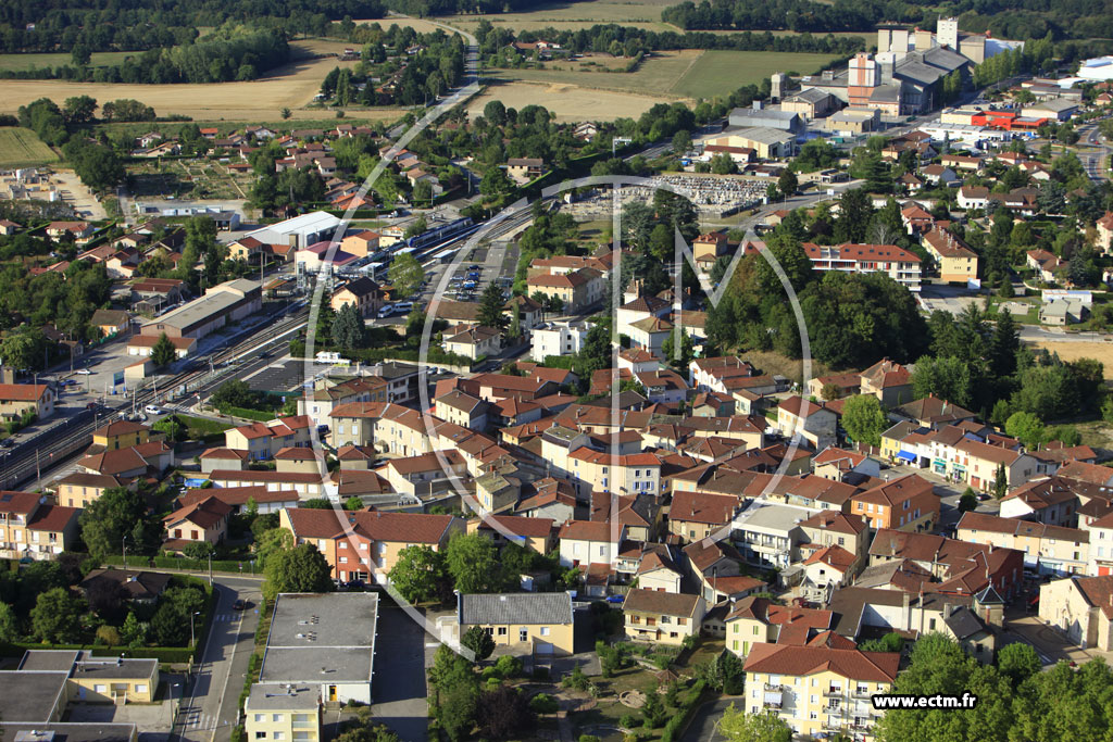 Photo arienne de Villars-les-Dombes