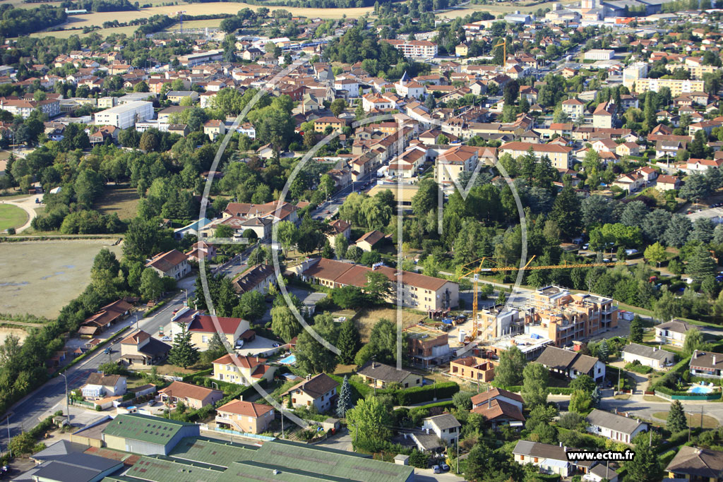 Photo arienne de Villars-les-Dombes