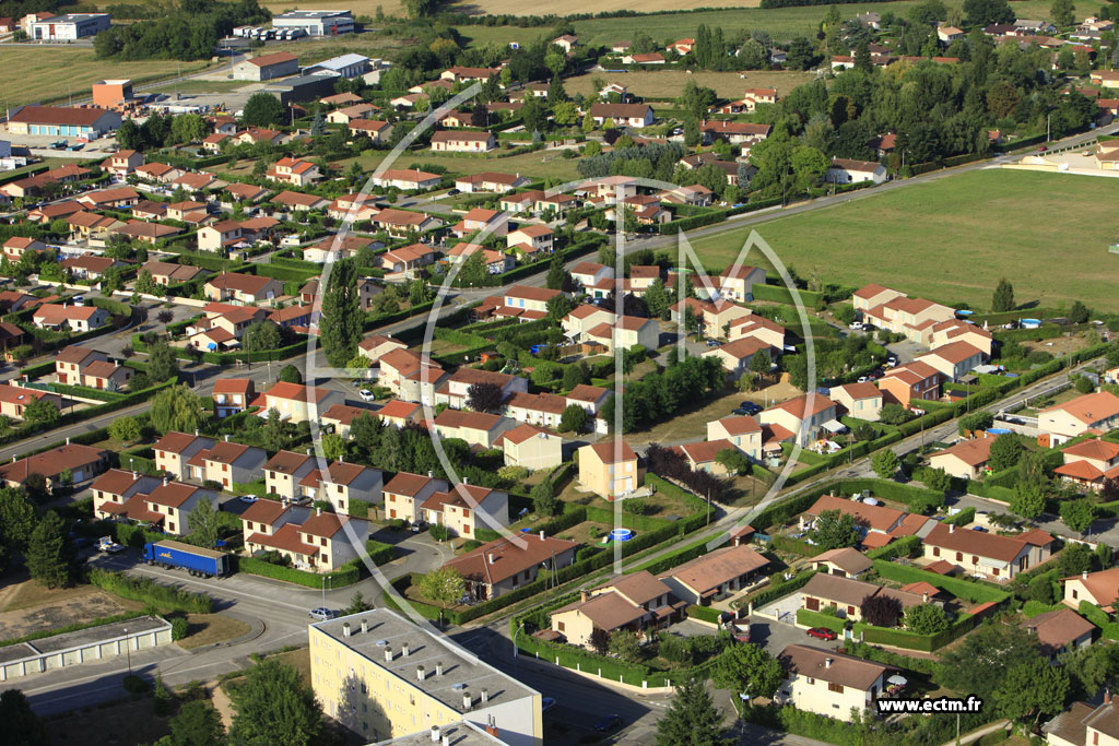 Photo arienne de Villars-les-Dombes