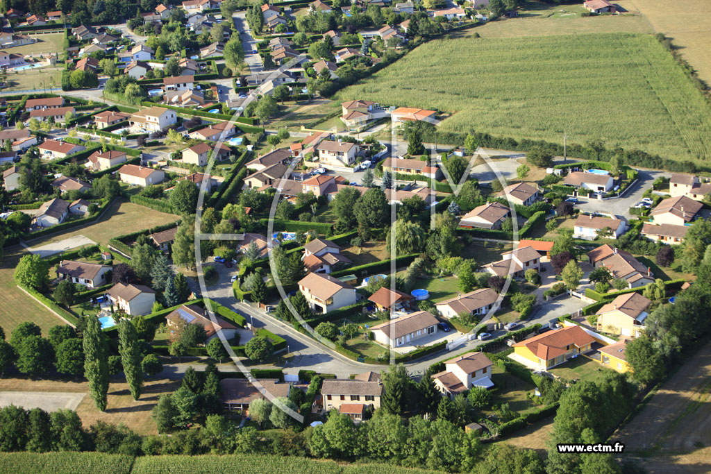 Photo arienne de Villars-les-Dombes
