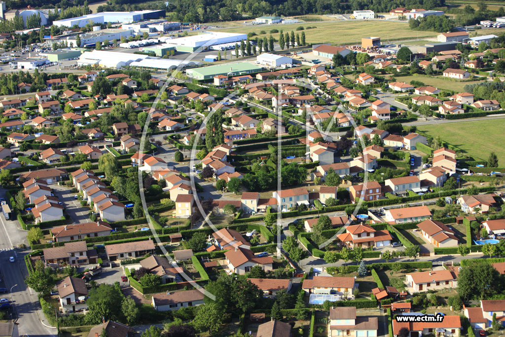 Photo arienne de Villars-les-Dombes
