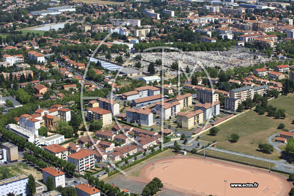Photo arienne de Villefranche-sur-Sane (Avenue Joseph Balloffet)