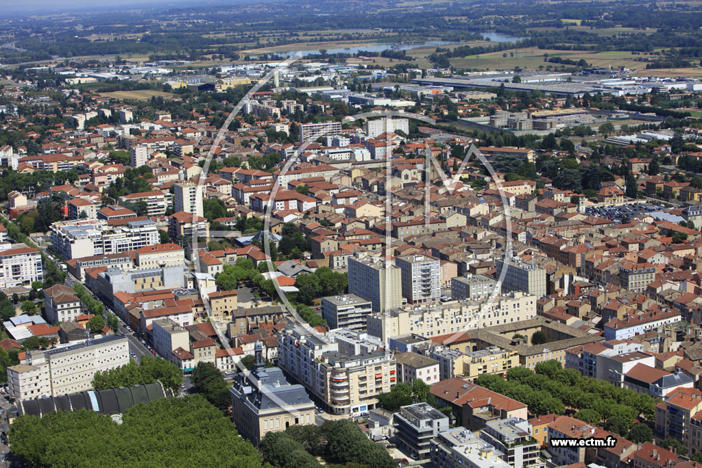 Photo arienne de Villefranche-sur-Sane