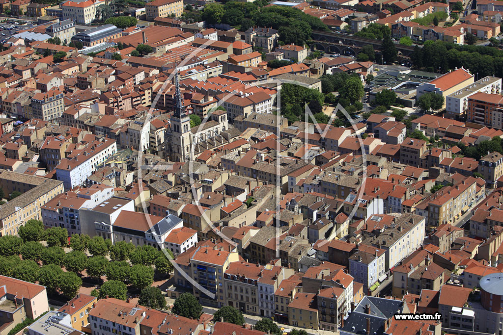 Photo arienne de Villefranche-sur-Sane